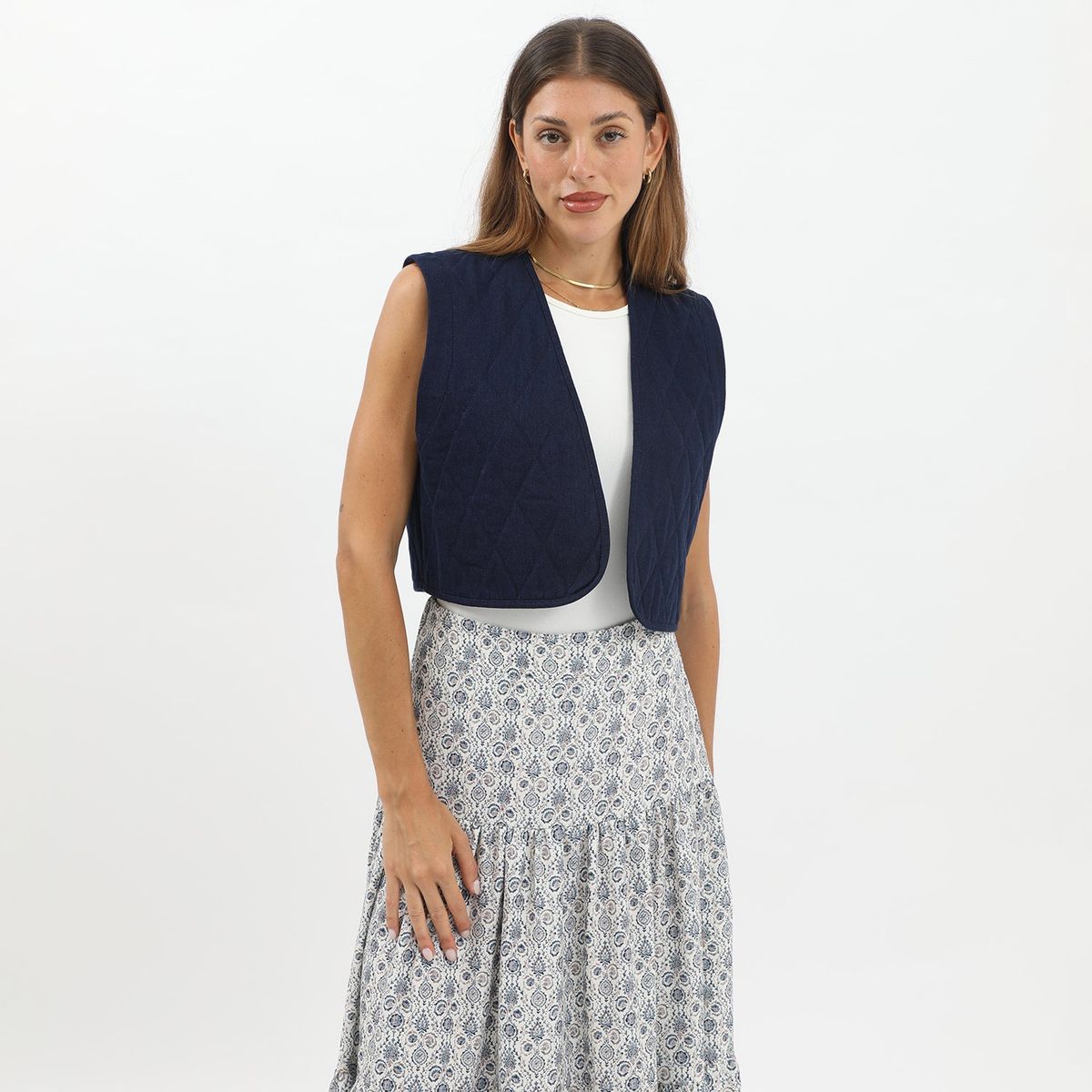 BASEMENT - Chaleco Algodón Mujer Basement