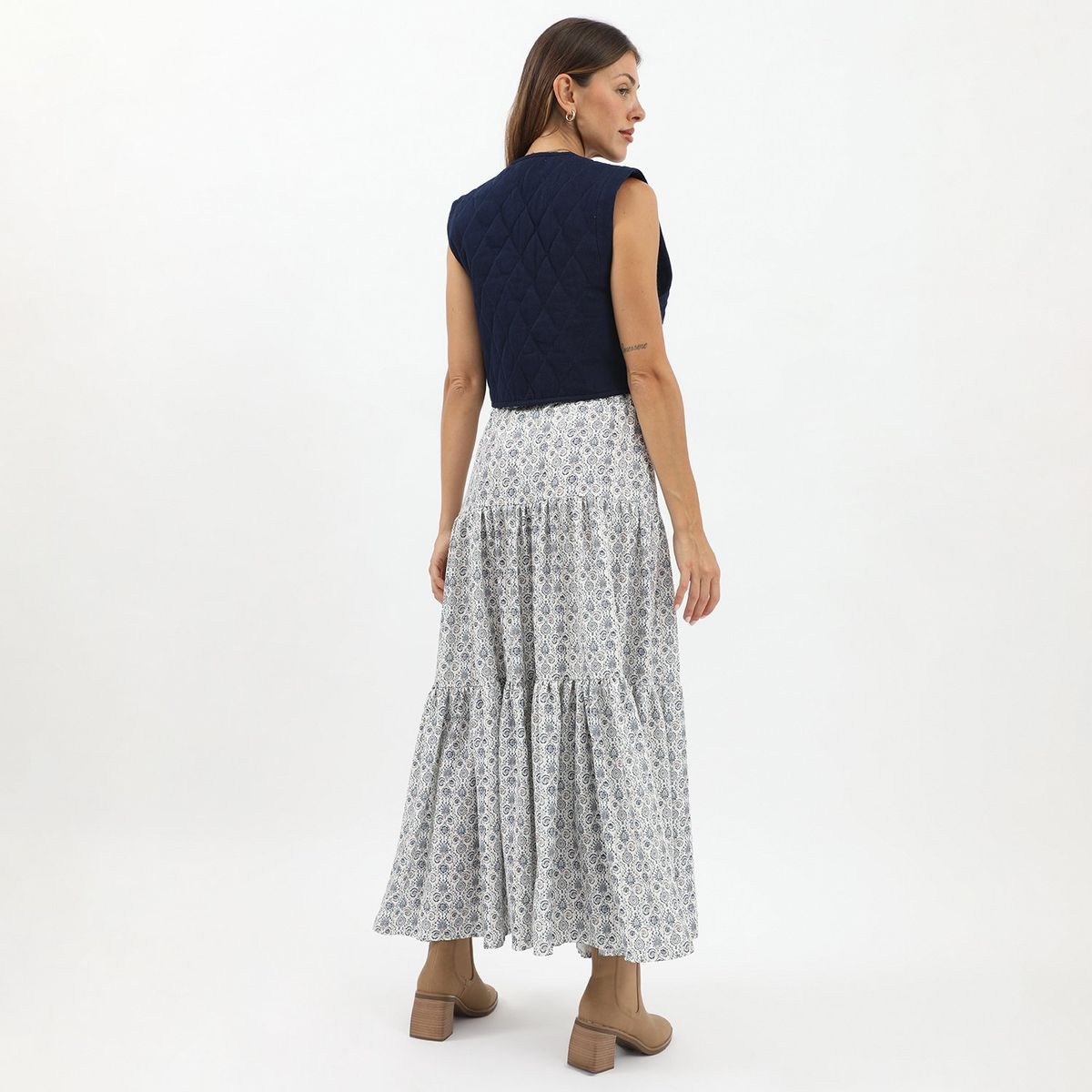 BASEMENT - Falda Larga Casual Mujer Basement