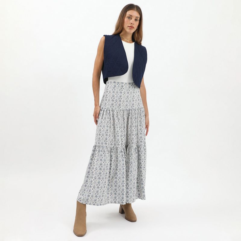 BASEMENT - Falda Larga Casual Mujer Basement