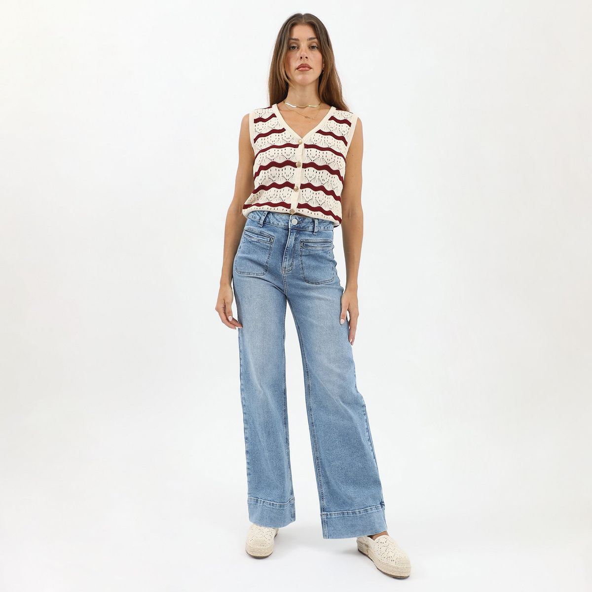 BASEMENT - Jean Recto Algodón Mujer Basement