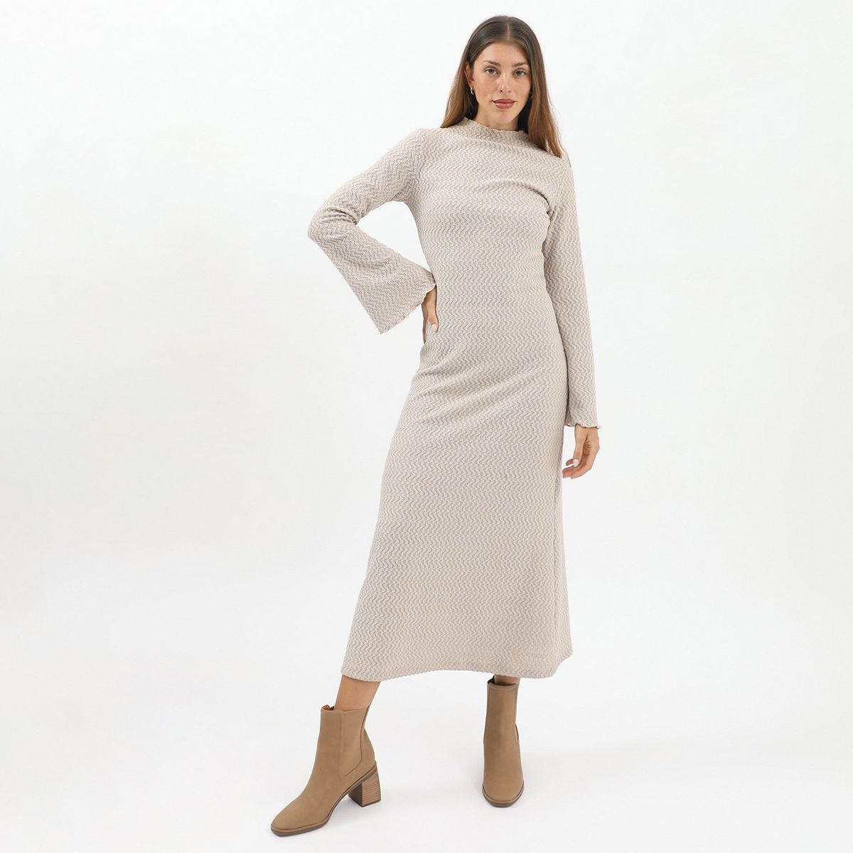 BASEMENT - Vestido Largo Casual Mujer Basement