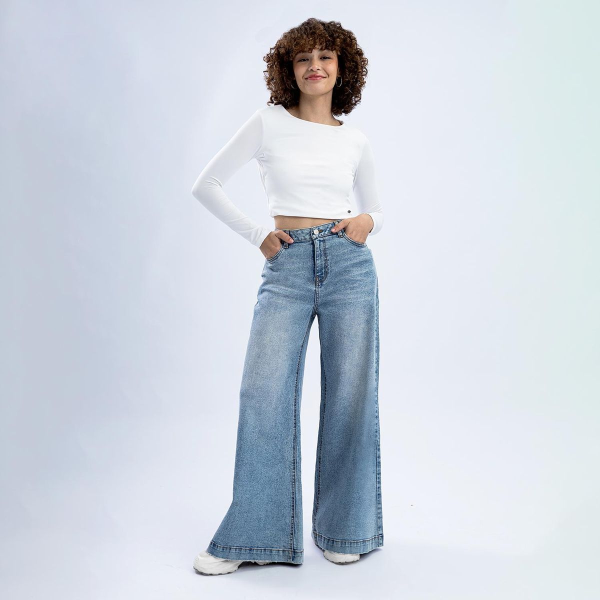 KANSAS - Jean Baggy Algodón Mujer Kansas