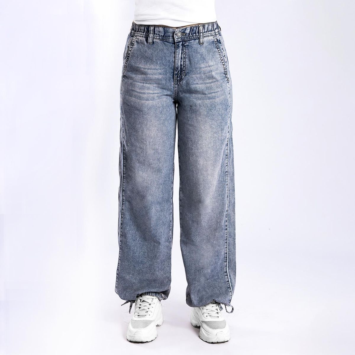 KANSAS - Jean Wide Leg Tiro Alto Mujer Kansas