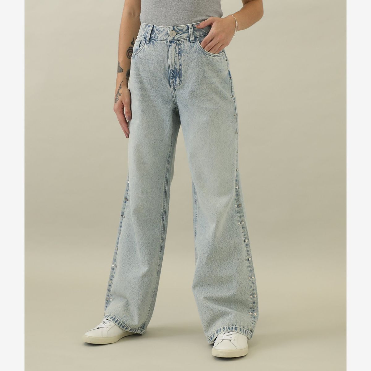 DENIMLAB - Jean Straight 100% Algodón Mujer Denimlab