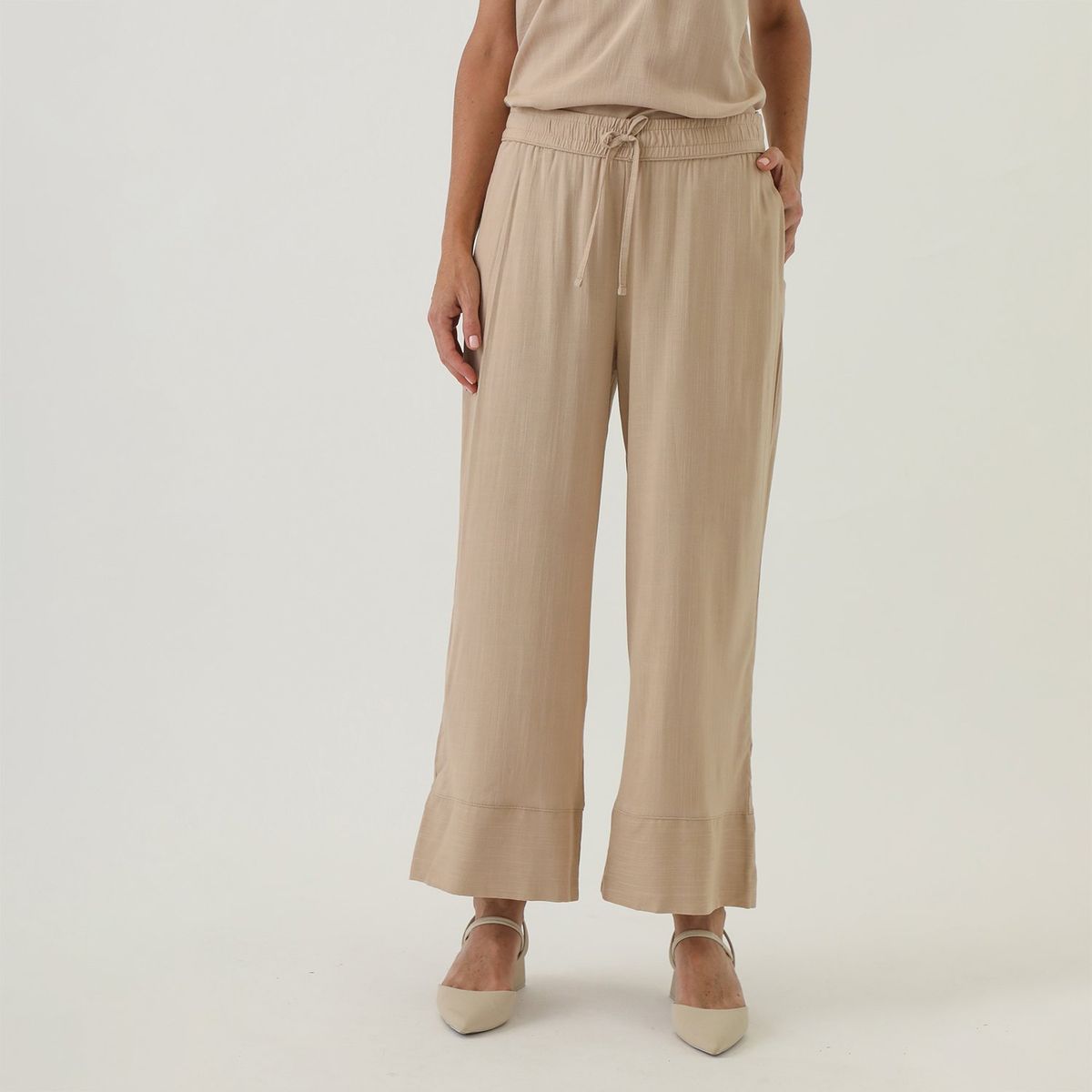 NEWPORT - Pantalón Palazzo Casual Mujer Newport