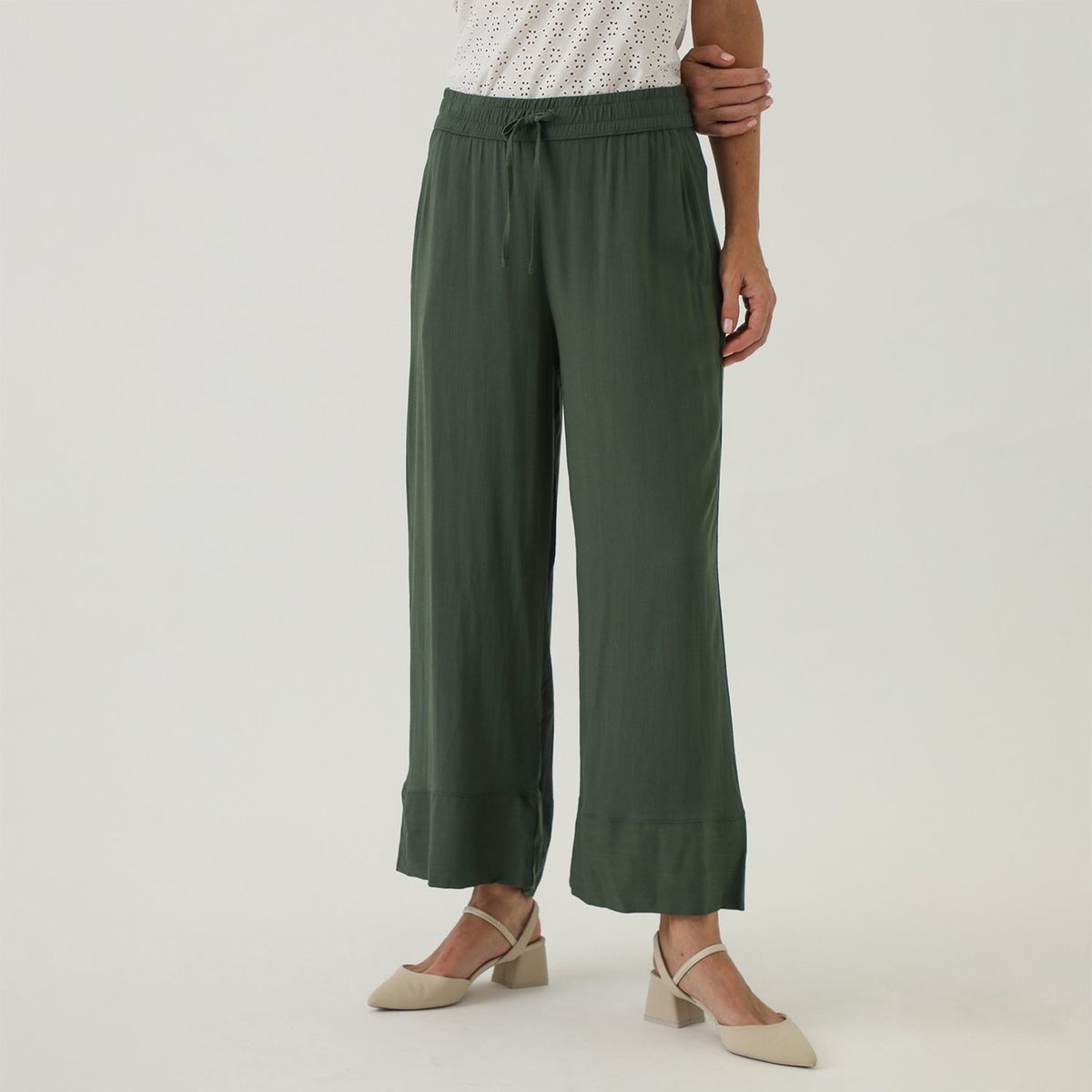 NEWPORT - Pantalón Palazzo Casual Mujer Newport