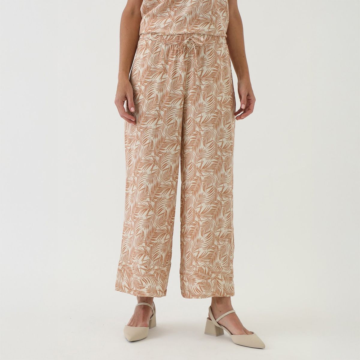 NEWPORT - Pantalón Palazzo Casual Mujer Newport