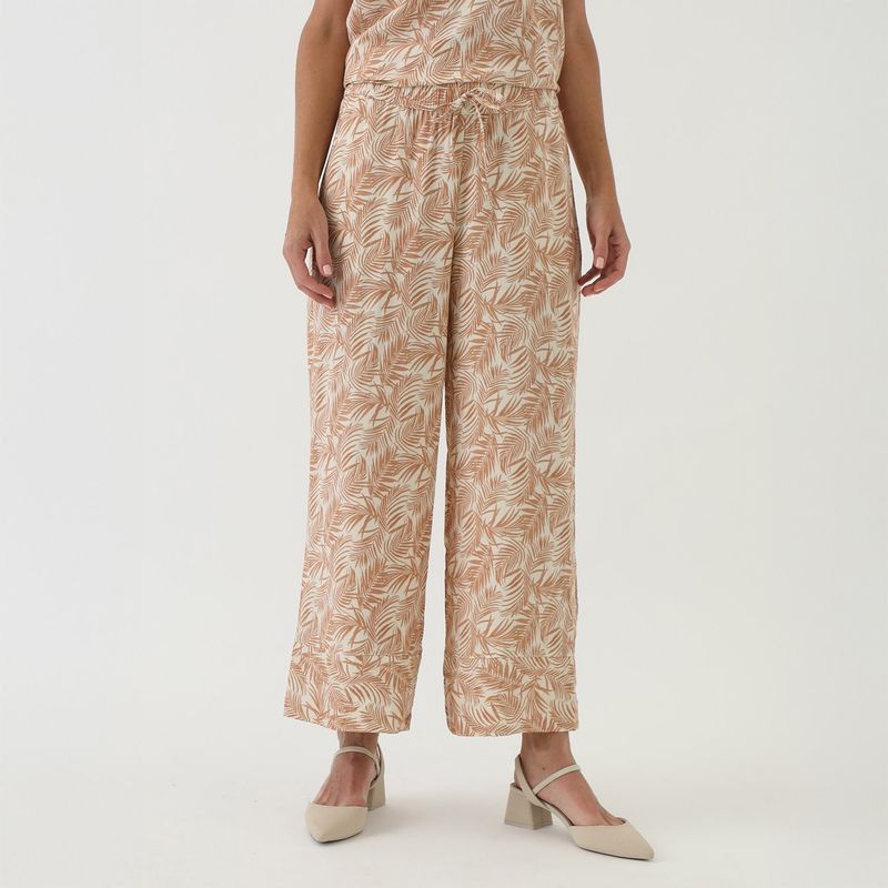 NEWPORT - Pantalón Palazzo Casual Mujer Newport