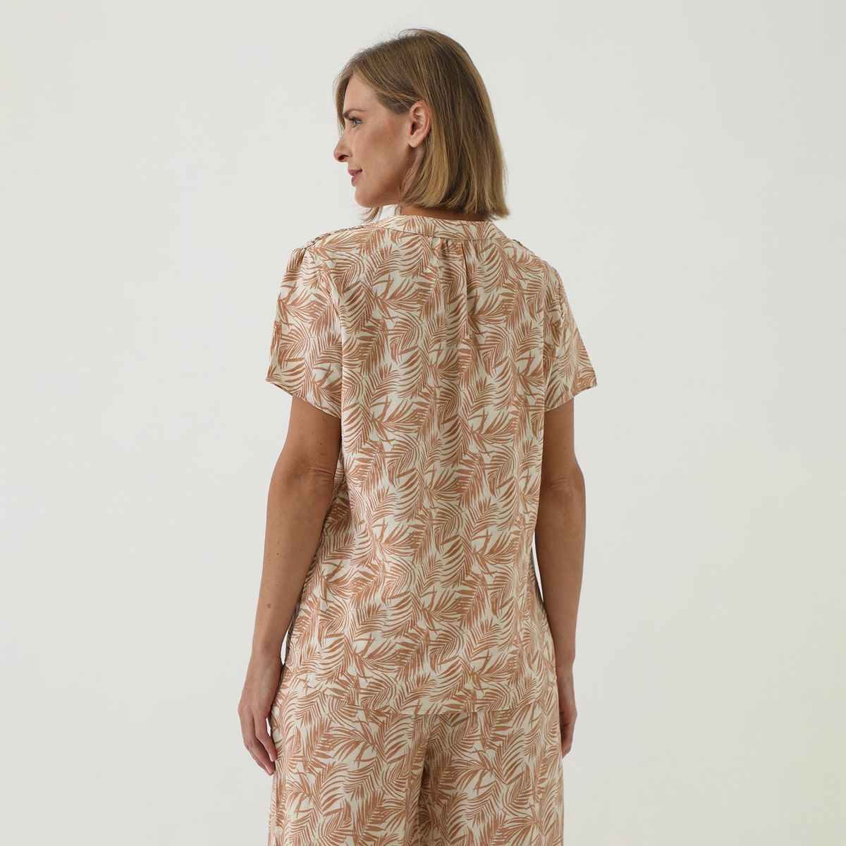 NEWPORT - Blusa Manga Corta Casual Mujer Newport