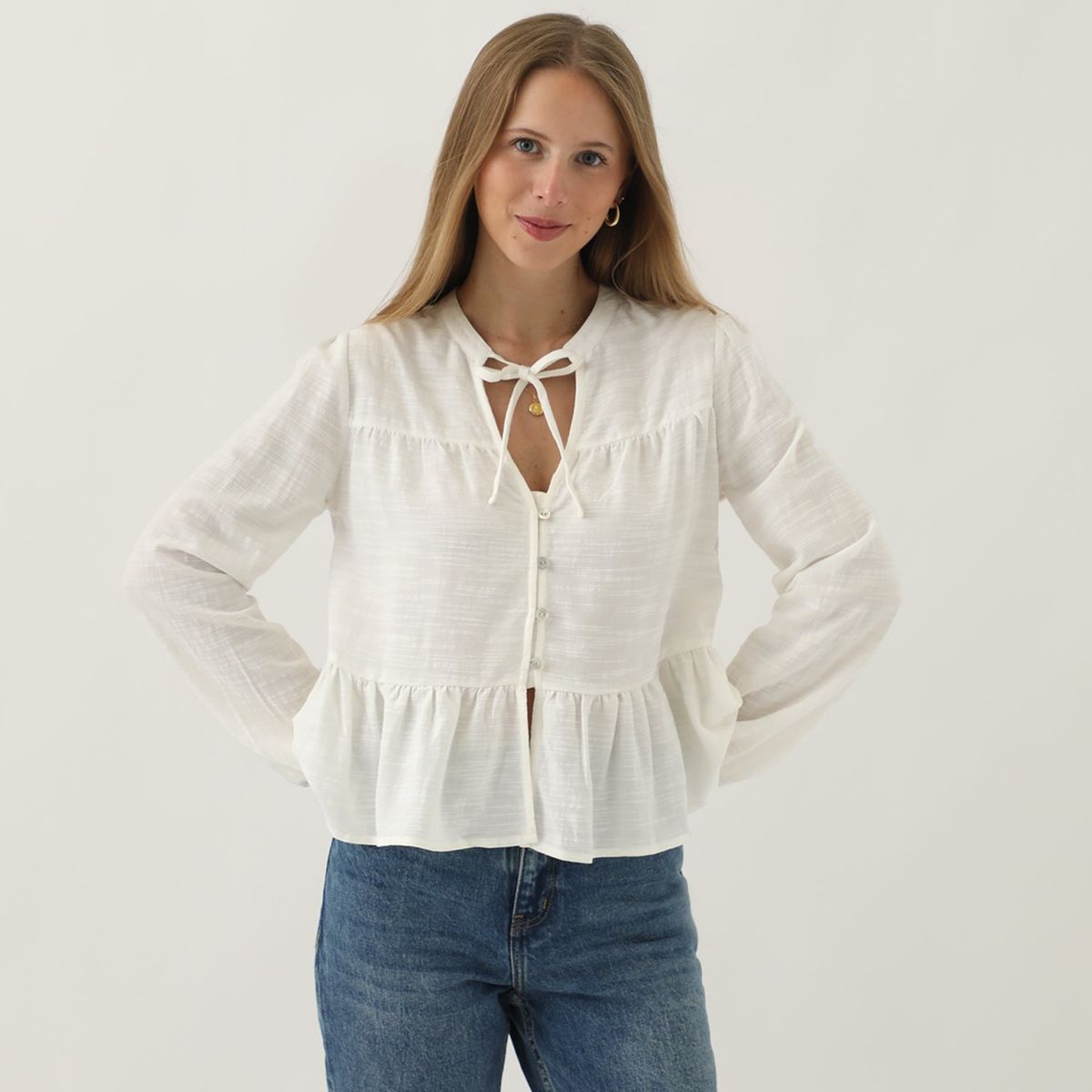 DOO AUSTRALIA - Blusa Manga Larga Casual Mujer Doo Australia