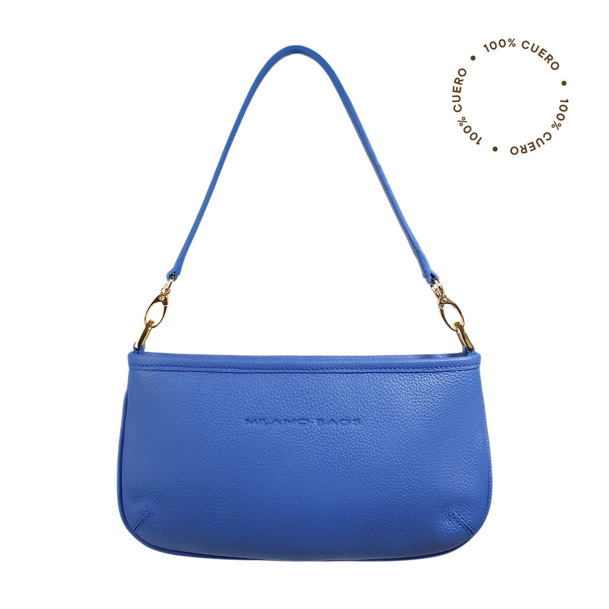 MILANO BAGS - Cartera Cuero Satchel Ds-3547 Azul