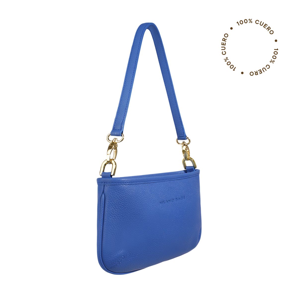 MILANO BAGS - Cartera Cuero Satchel Ds-3547 Azul