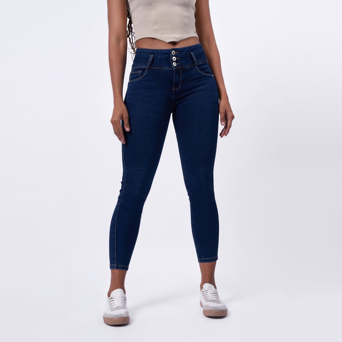 TAYSSIR - Jean Skinny Tiro Alto Mujer Tayssir.