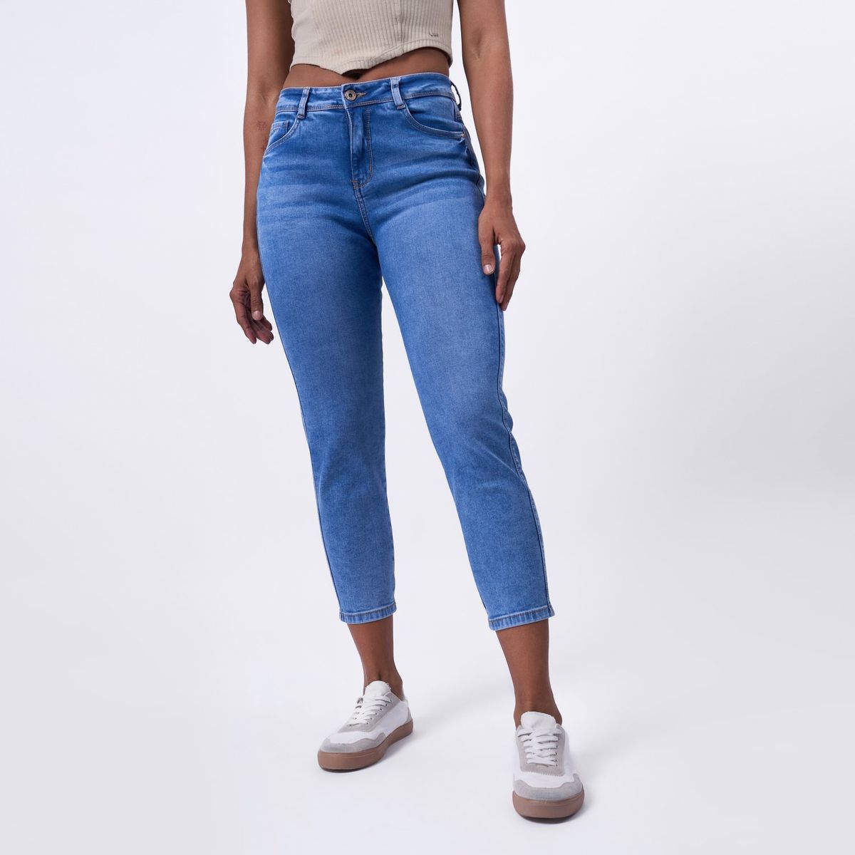 TAYSSIR - Jean Mom Tiro Alto Mujer Tayssir