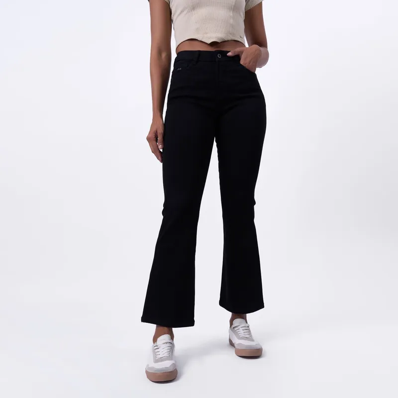 TAYSSIR - Jean Flare Tiro Alto Mujer Tayssir