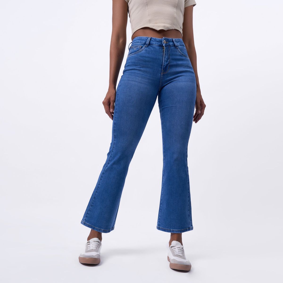 TAYSSIR - Jean Flare Tiro Alto Mujer Tayssir