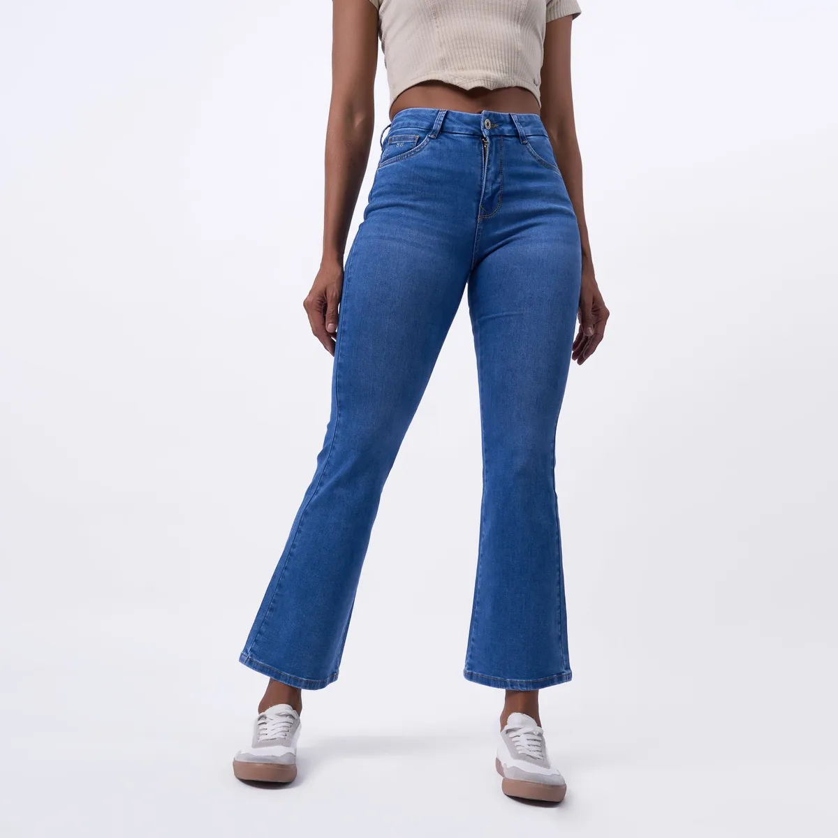 TAYSSIR - Jean Flare Tiro Alto Mujer Tayssir