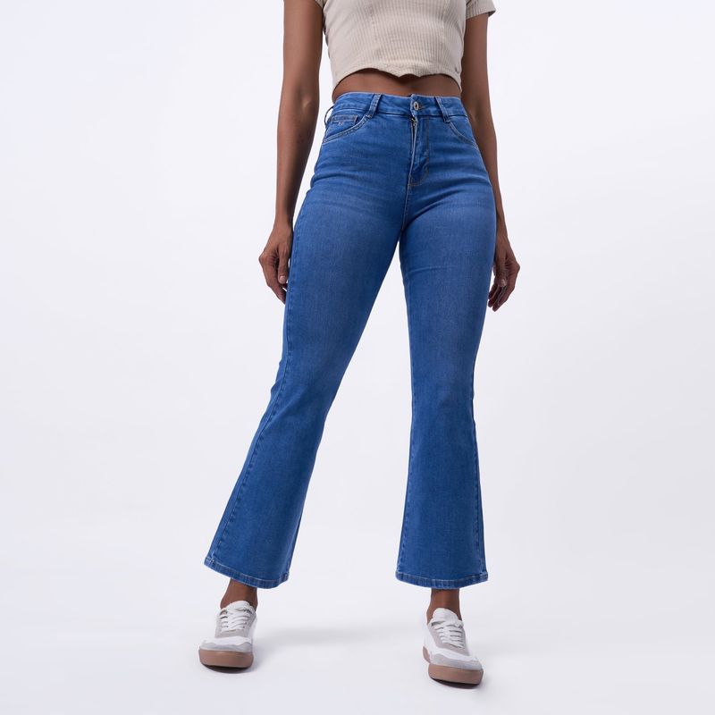 TAYSSIR - Jean Flare Tiro Alto Mujer Tayssir