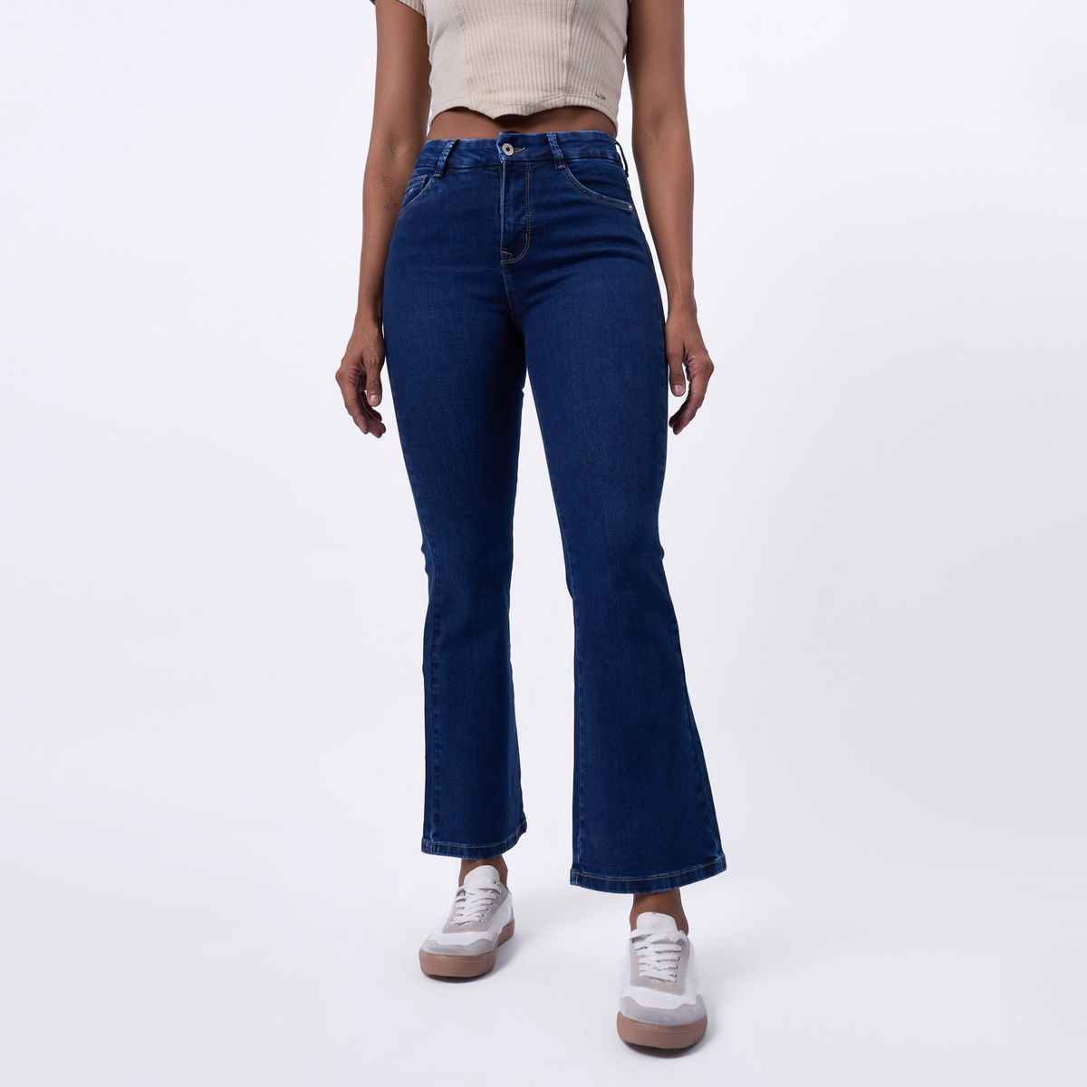 TAYSSIR - Jean Flare Tiro Alto Mujer Tayssir