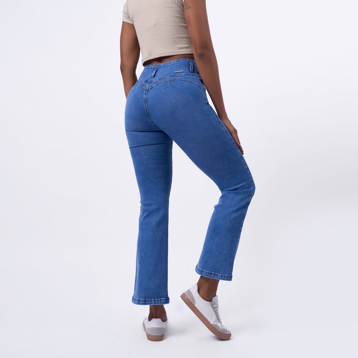 TAYSSIR - Jean Boot Cut Tiro Alto Mujer Tayssir