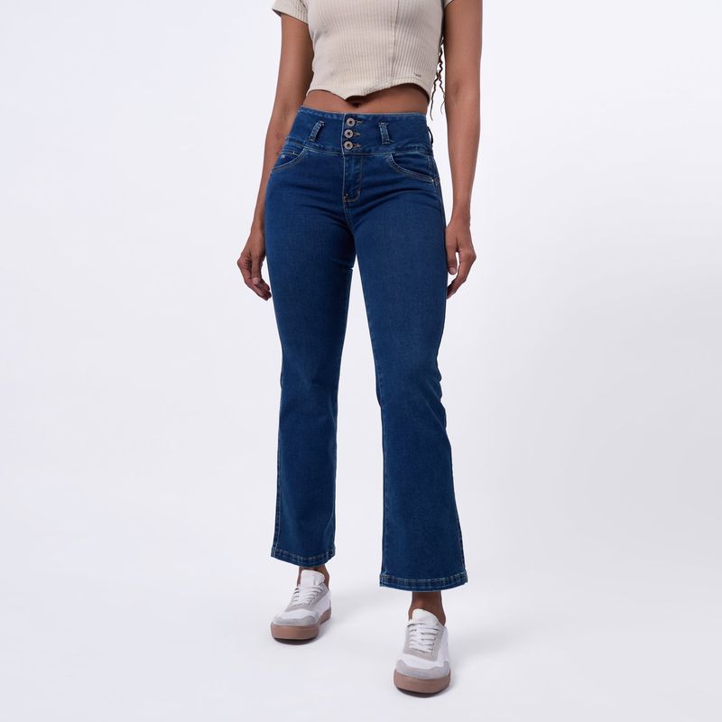 TAYSSIR - Jean Boot Cut Tiro Alto Mujer Tayssir