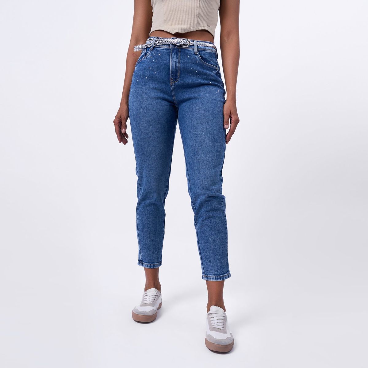 TAYSSIR - Jean Mom Algodón Mujer Tayssir