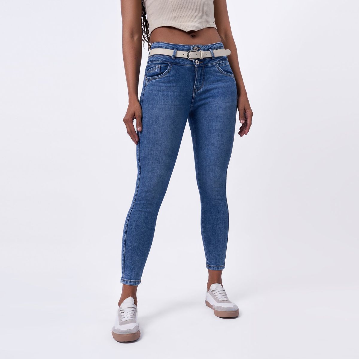 TAYSSIR - Jean Skinny Algodón Mujer Tayssir