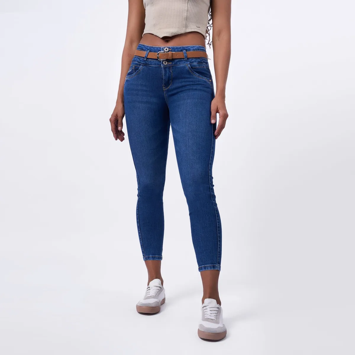 TAYSSIR - Jean Skinny Algodón Mujer Tayssir