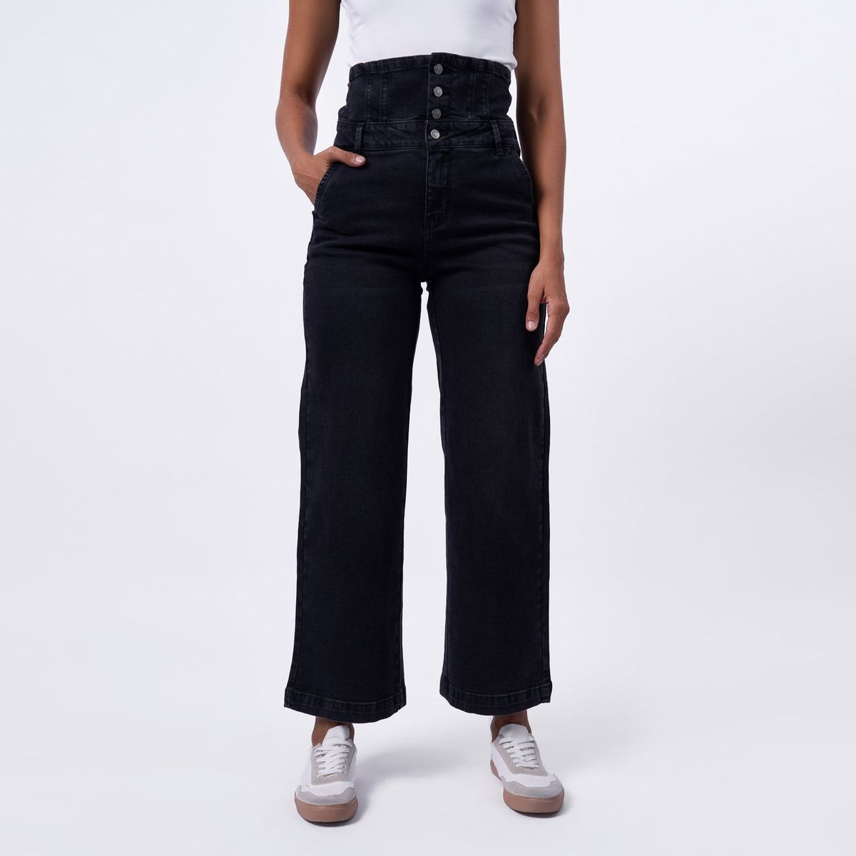 TAYSSIR - Jean Wide Algodón Mujer Tayssir