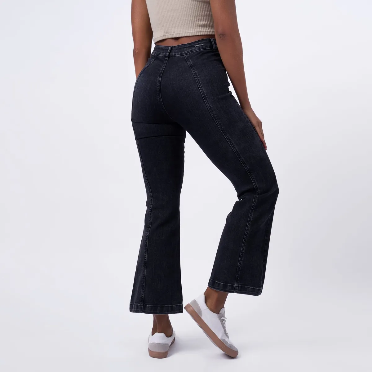 TAYSSIR - Jean Flare Tiro Alto Mujer Tayssir