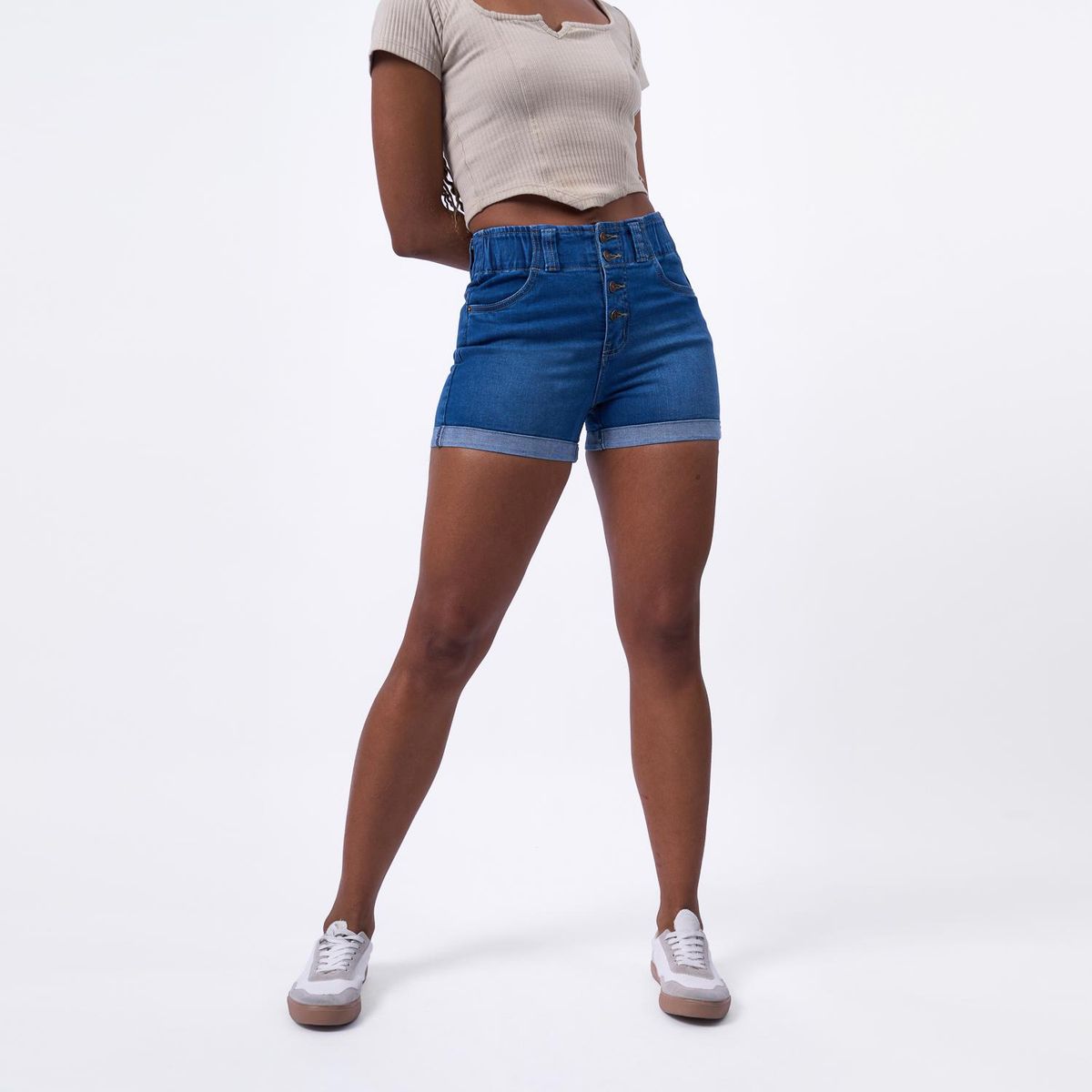 TAYSSIR - Short Algodón Casual Mujer Tayssir