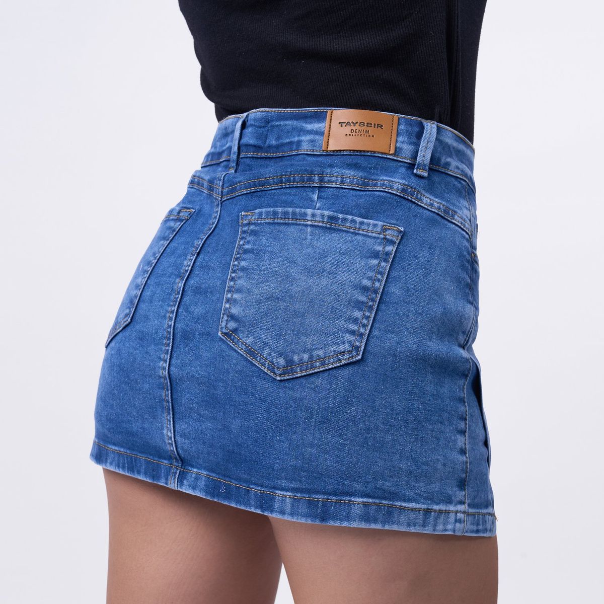 TAYSSIR - Falda Corta Algodón Mujer Tayssir