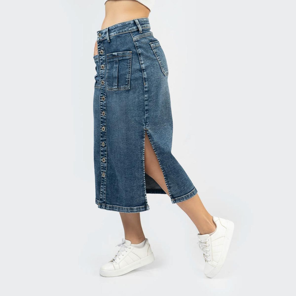 TAYSSIR - Falda Larga Algodón Mujer Tayssir