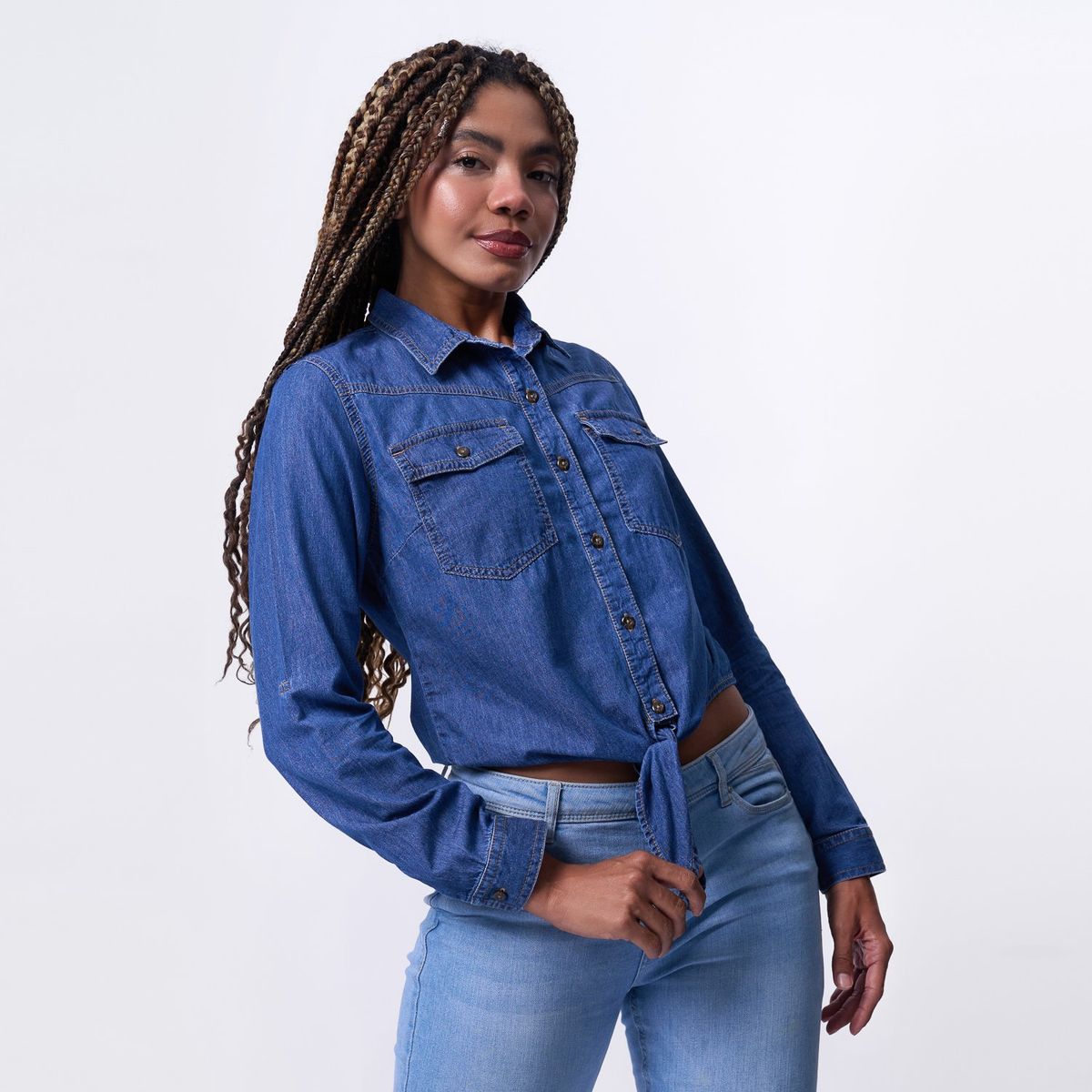 TAYSSIR - Blusa Manga Larga 100% Algodón Mujer Tayssir