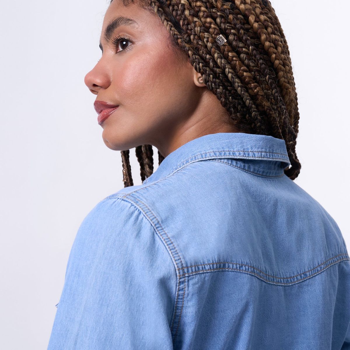 TAYSSIR - Blusa Manga Larga 100% Algodón Mujer Tayssir