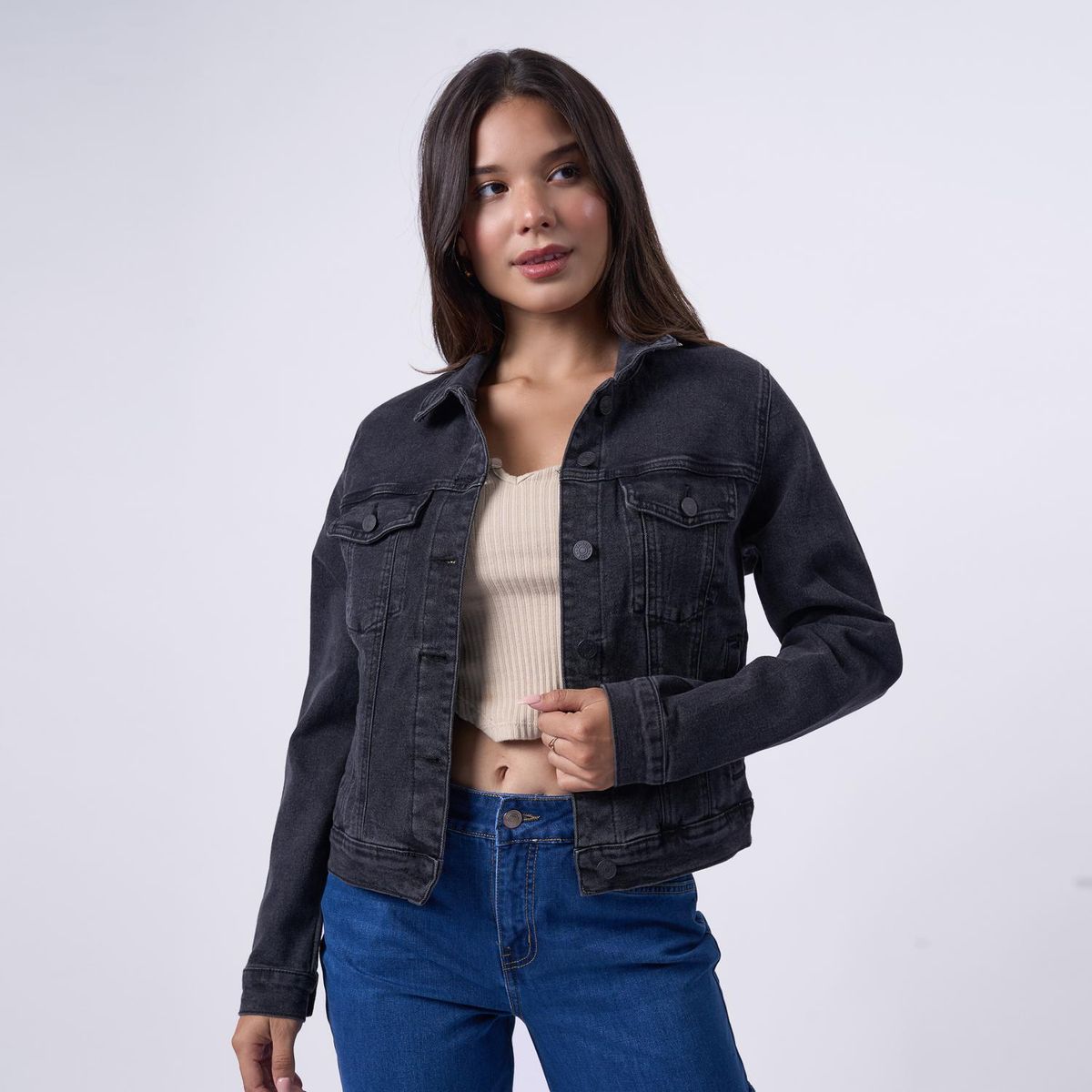 TAYSSIR - Casaca Denim Mujer Tayssir