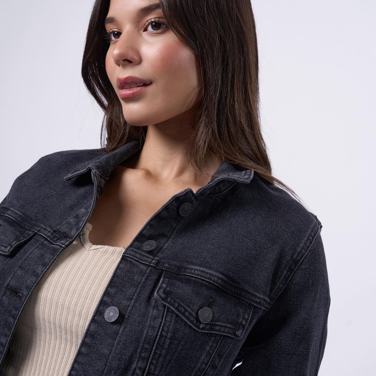 TAYSSIR - Casaca Denim Mujer Tayssir