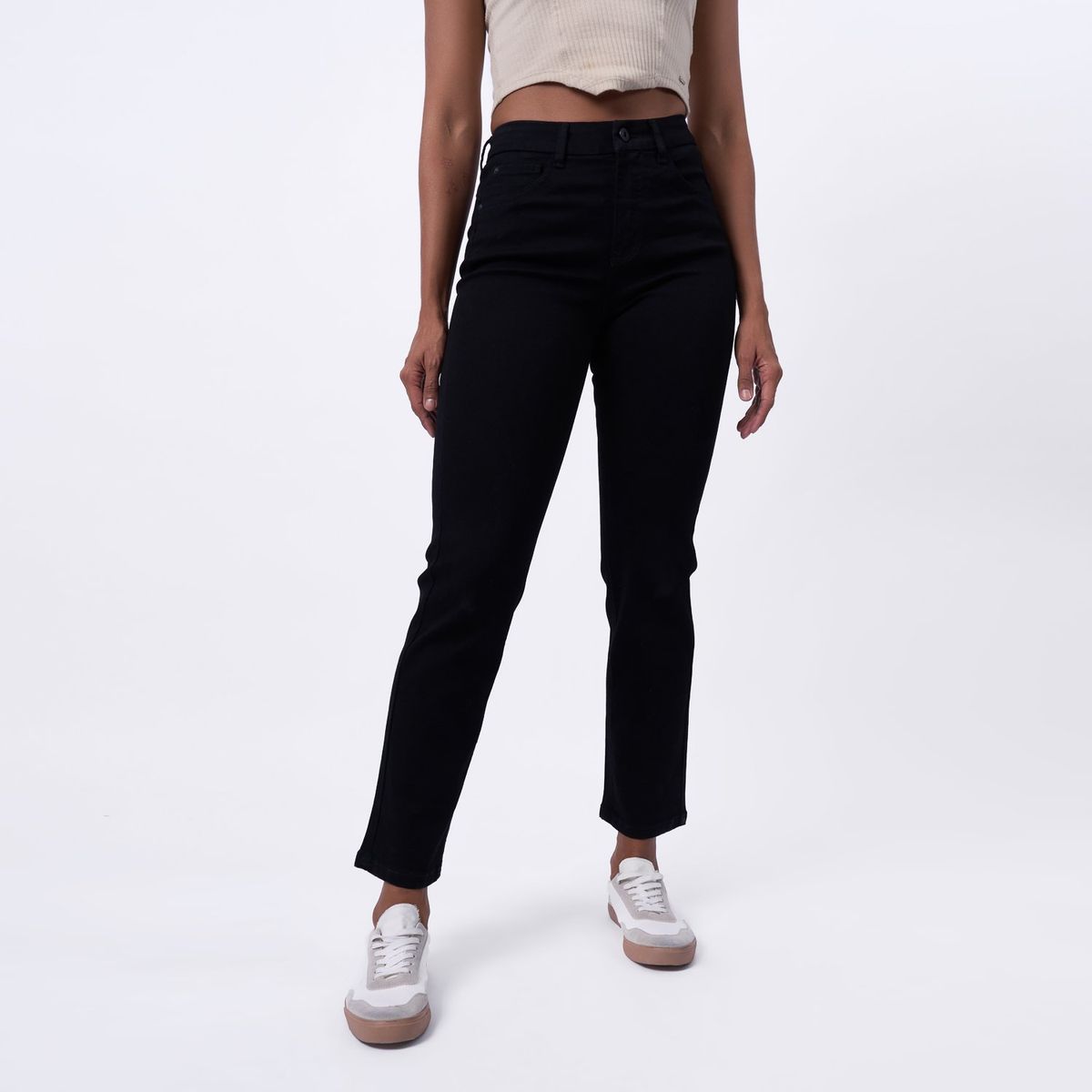 TAYSSIR - Jean Straight Tiro Alto Mujer Tayssir.