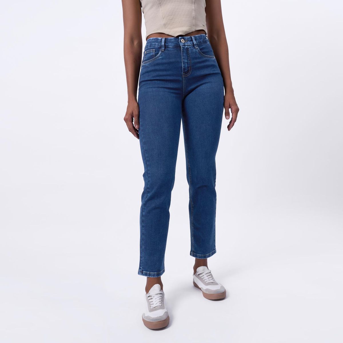 TAYSSIR - Jean Straight Tiro Alto Mujer Tayssir.