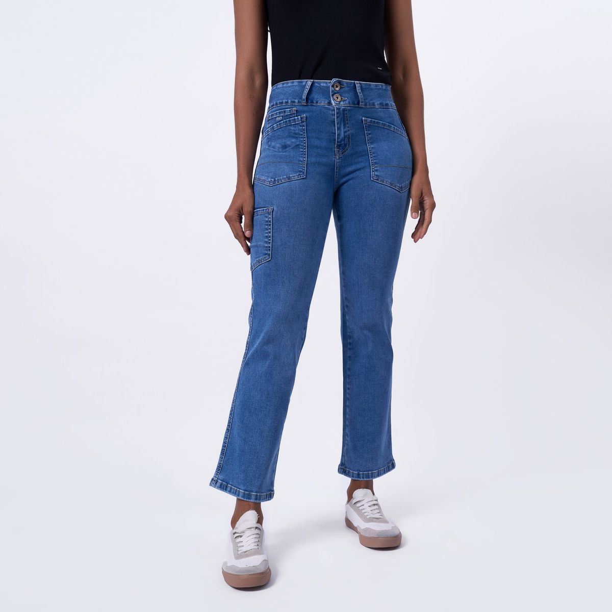 TAYSSIR - Jean Boot Cut Tiro Alto Mujer Tayssir