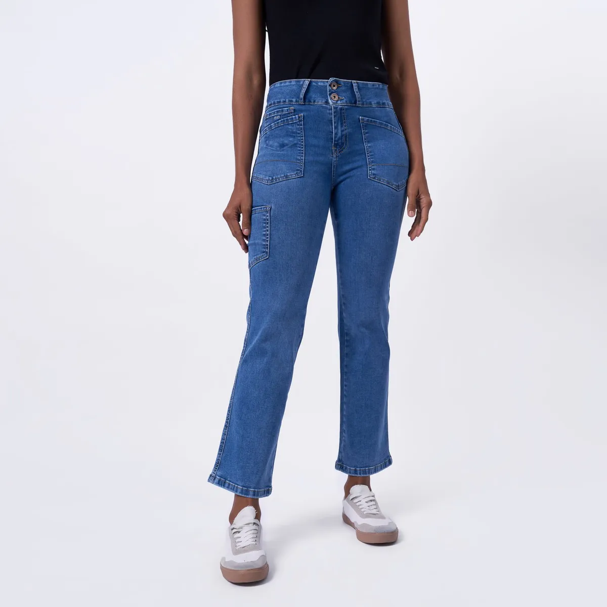 TAYSSIR - Jean Boot Cut Tiro Alto Mujer Tayssir