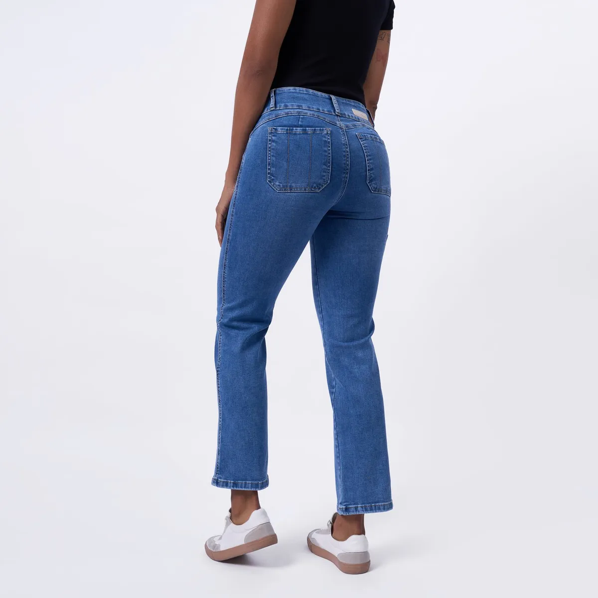 TAYSSIR - Jean Boot Cut Tiro Alto Mujer Tayssir