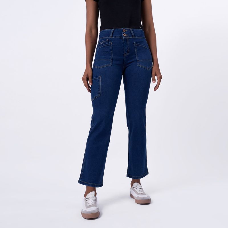 TAYSSIR - Jean Boot Cut Tiro Alto Mujer Tayssir