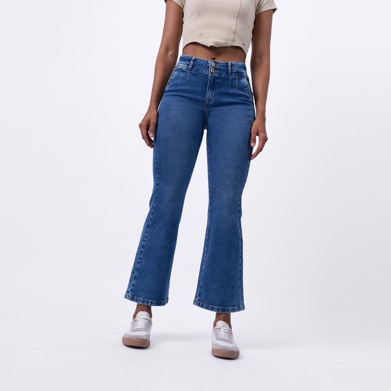 TAYSSIR - Jean Flare Tiro Alto Mujer Tayssir