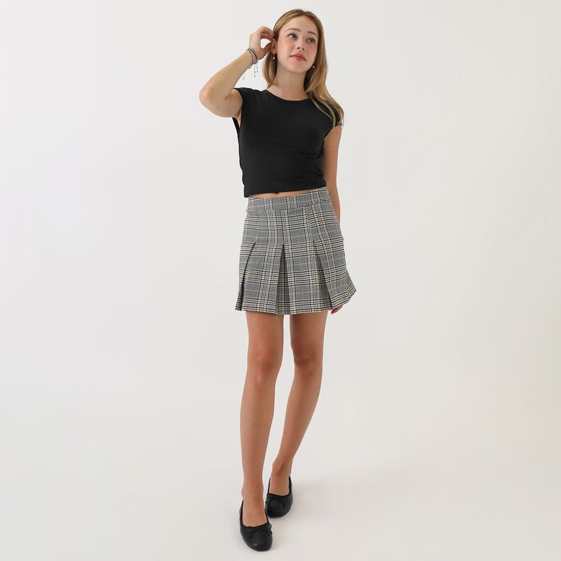 DENIMLAB - Falda Corta Casual Mujer Denimlab