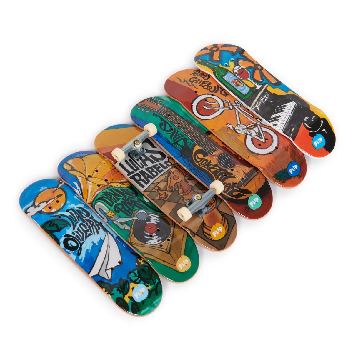 TECH DECK - Pack X 6 Patinetas Para Dedos Tech Deck