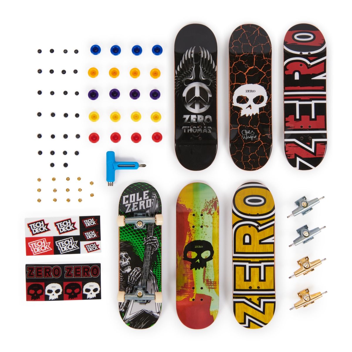 TECH DECK - Patineta Para Dedos Pack X6 Tech Deck