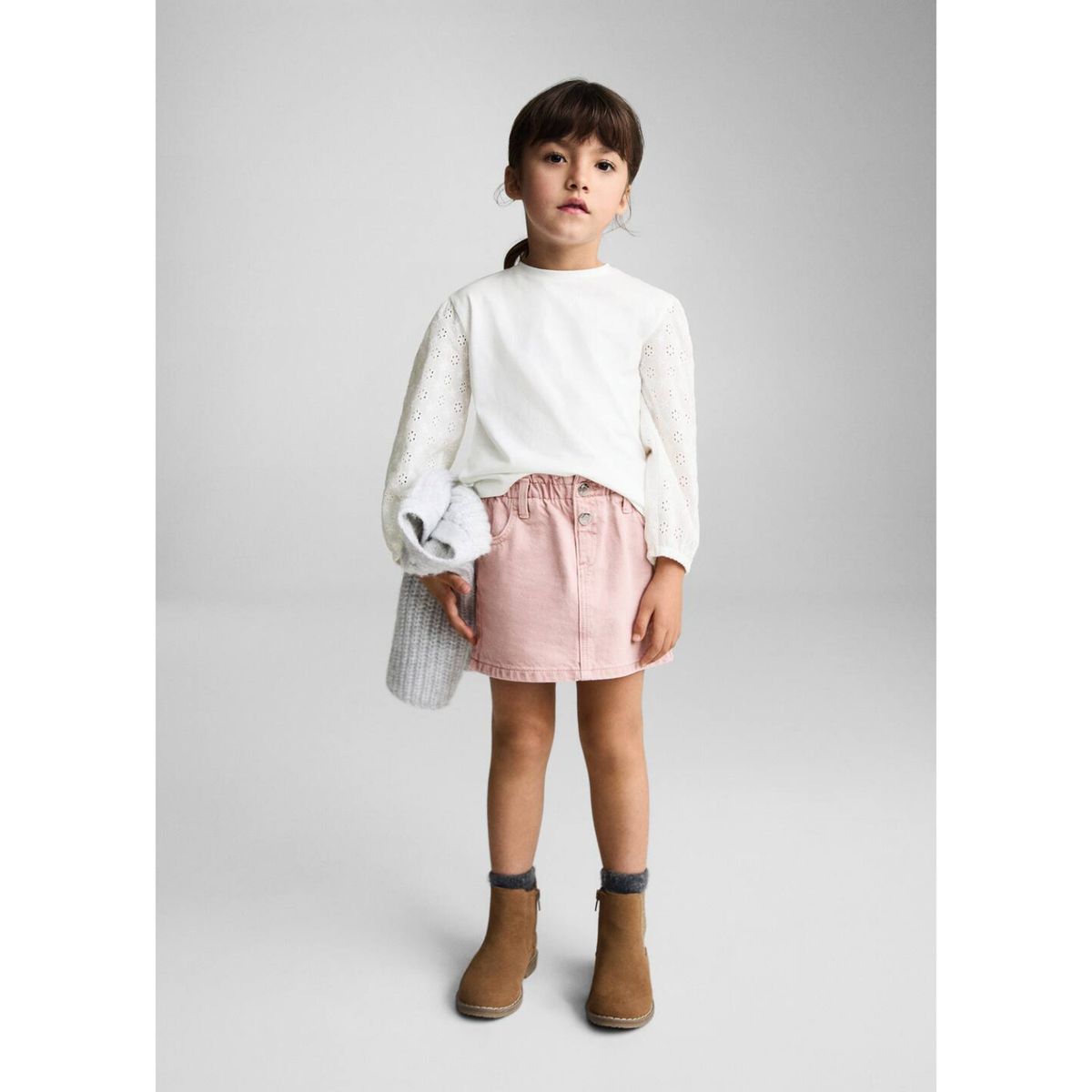 MANGO KIDS - Polo Manga Larga Bebé Niña Algodón Mango Kids