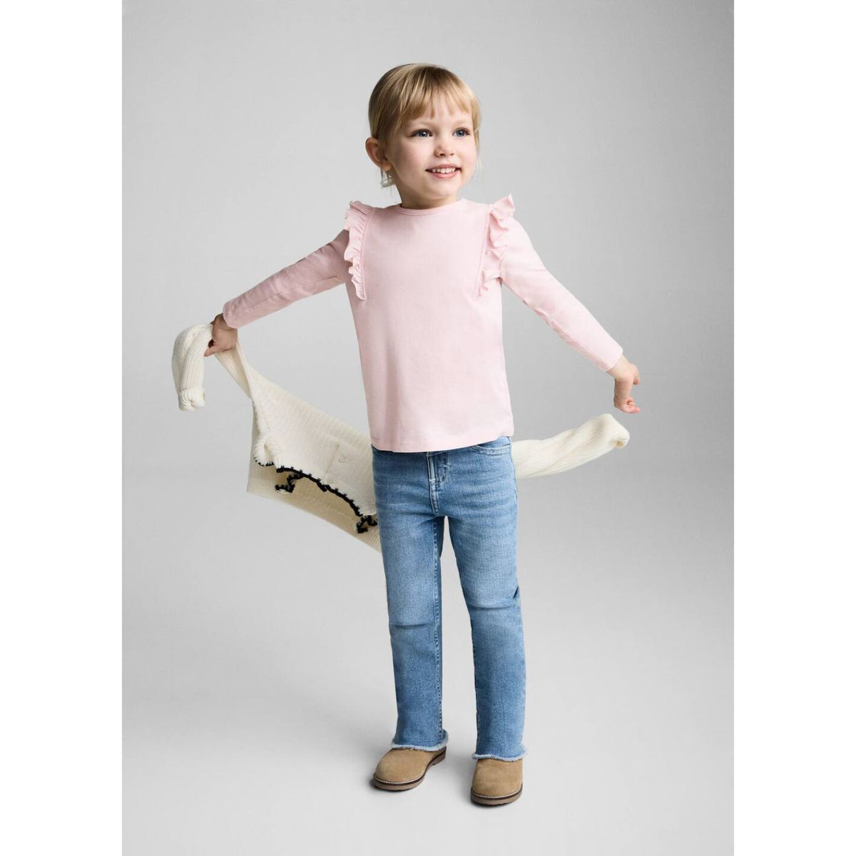 MANGO KIDS - Polo Bebé Niña Manga Larga Algodón Mango Kids