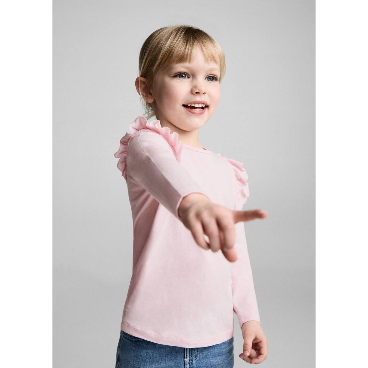 MANGO KIDS - Polo Bebé Niña Manga Larga Algodón Mango Kids